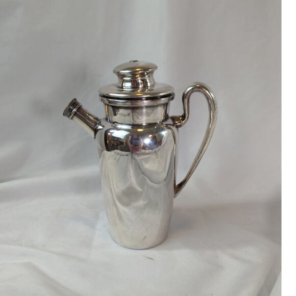 MCM Friedman Silver Company Silver Plated Individual Cocktail Shaker Complete - Picture 3 of 9